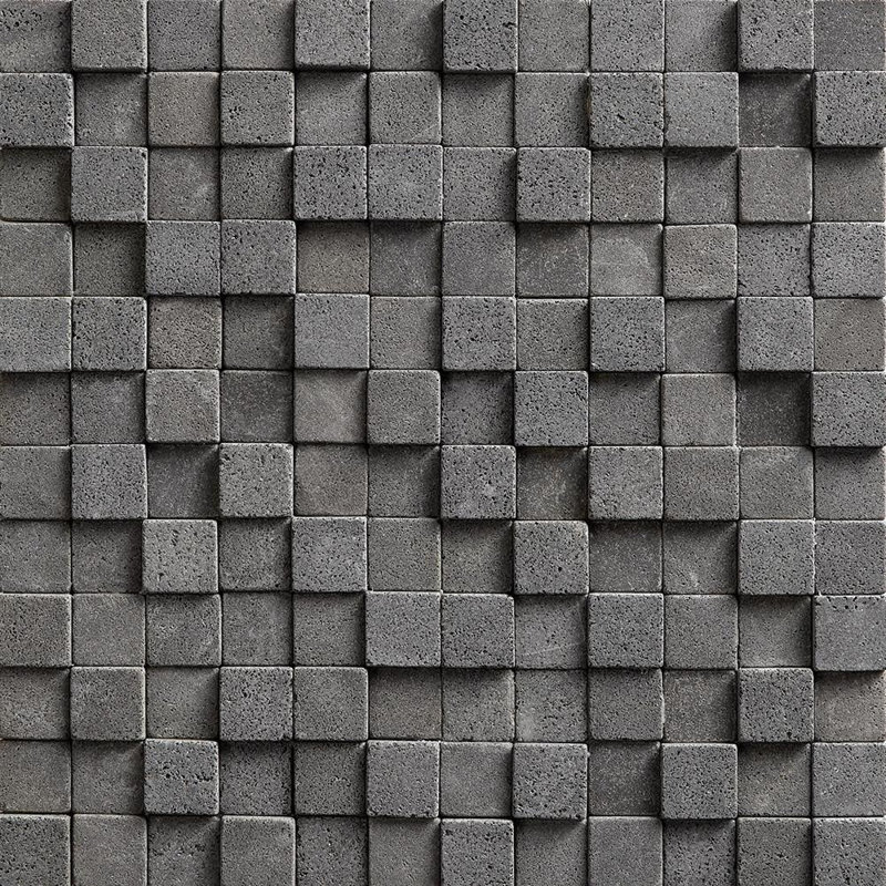 Meraki 3D Tumbled 12" x 12" Basalt Mosaic Tile Wayfair